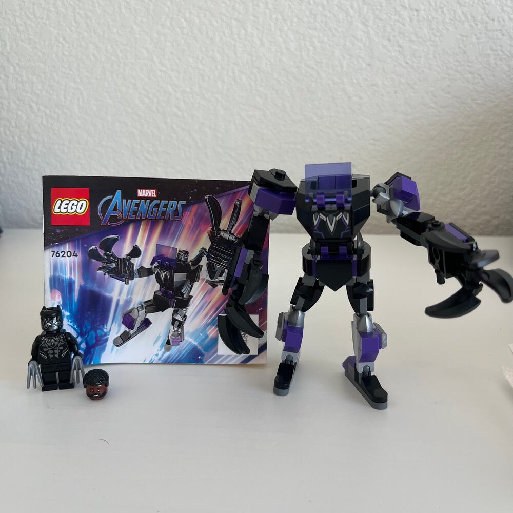 LEGO Marvel Black Panther Mech Armor 76204 Complete w/ Minifigure & Instructions